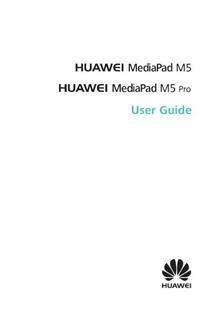 Huawei Mediapad M5 manual. Camera Instructions.